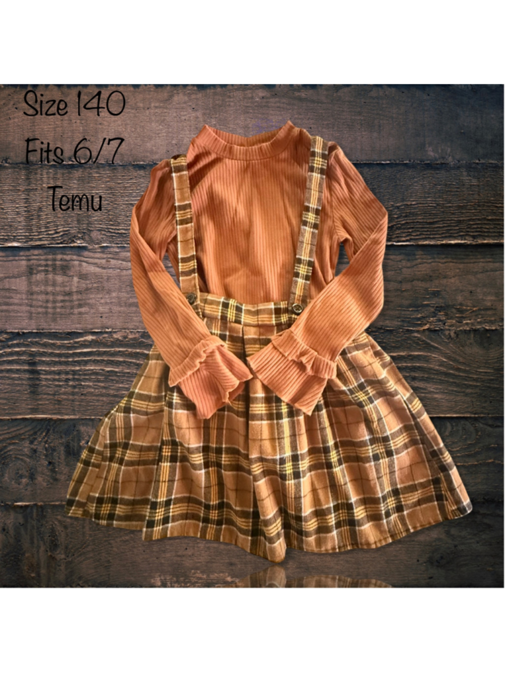 Size 6/7 Temu Skirt Set